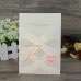 Bride Dress Pearl Laser Cut Wedding Invitation Pocket 